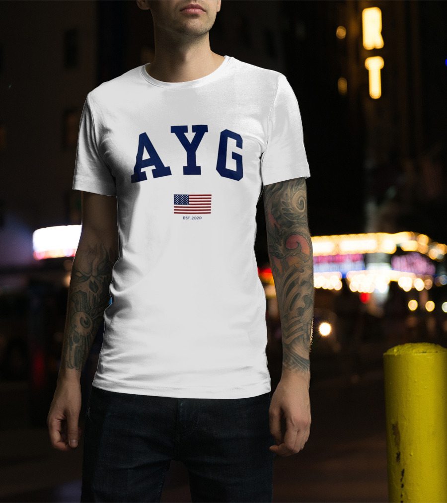 AYG American Flag EST 2020 4th Of July T-Shirt