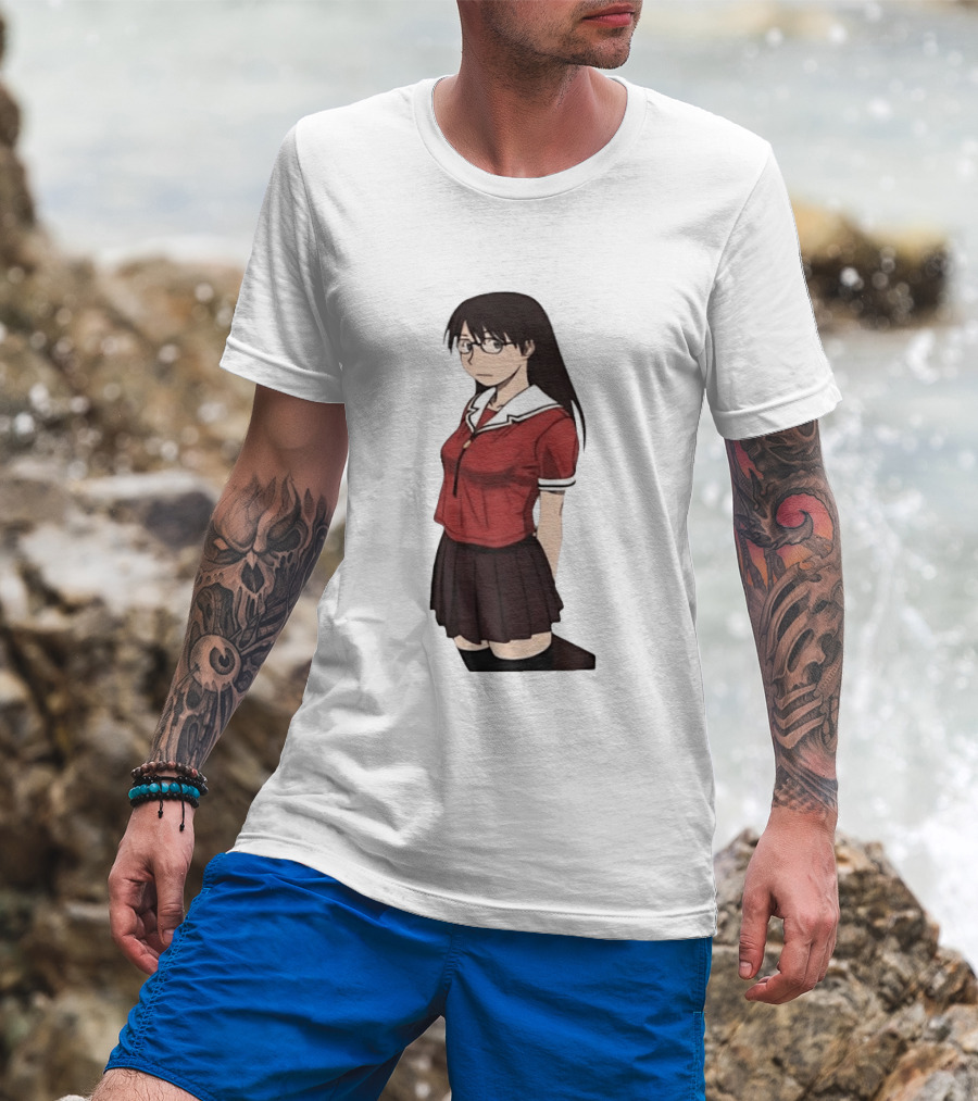 Azumanga Daioh Anime Yomi Character Red Outfit T-Shirt