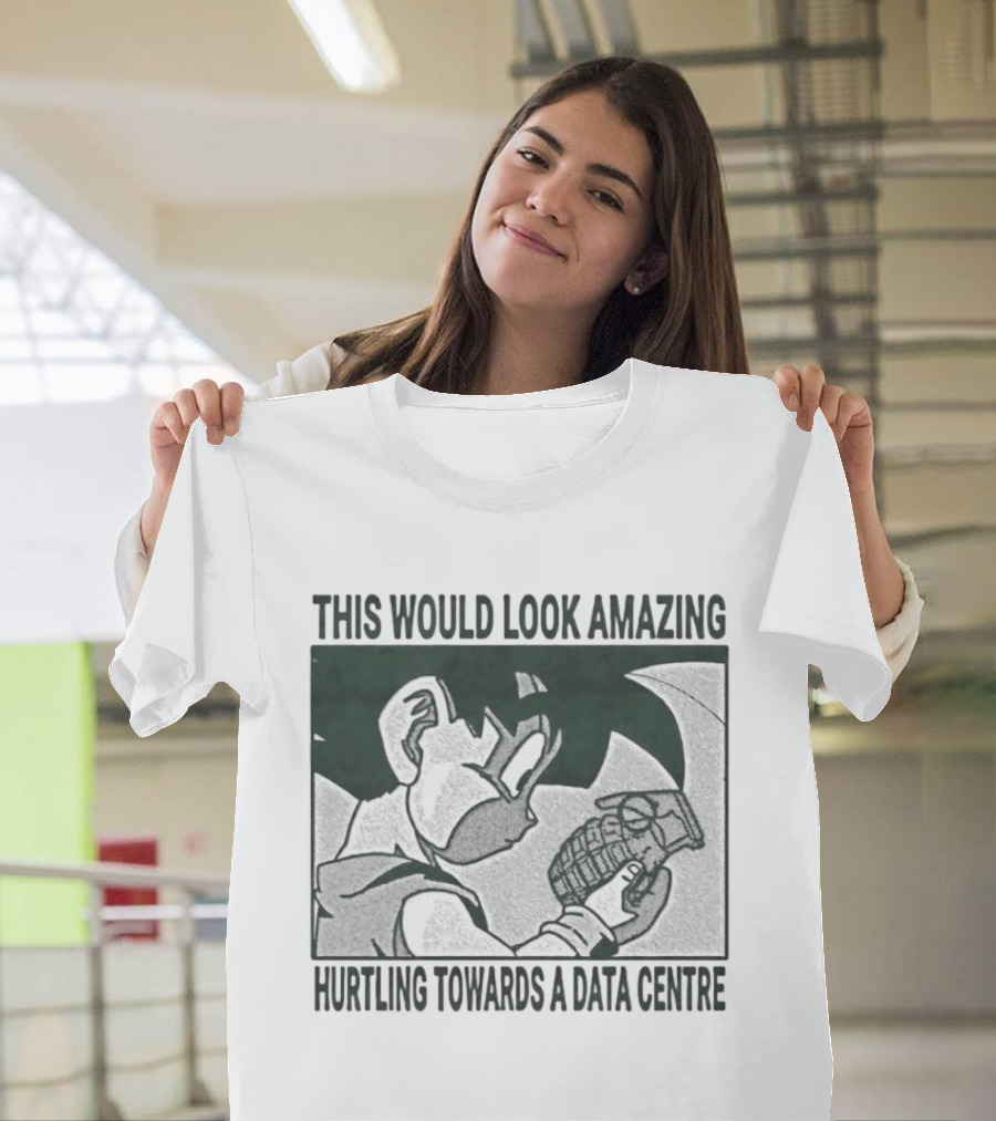 Son Goku Grenade This Would Look Amazing Hurtling Towards A Data Centre T-Shirt