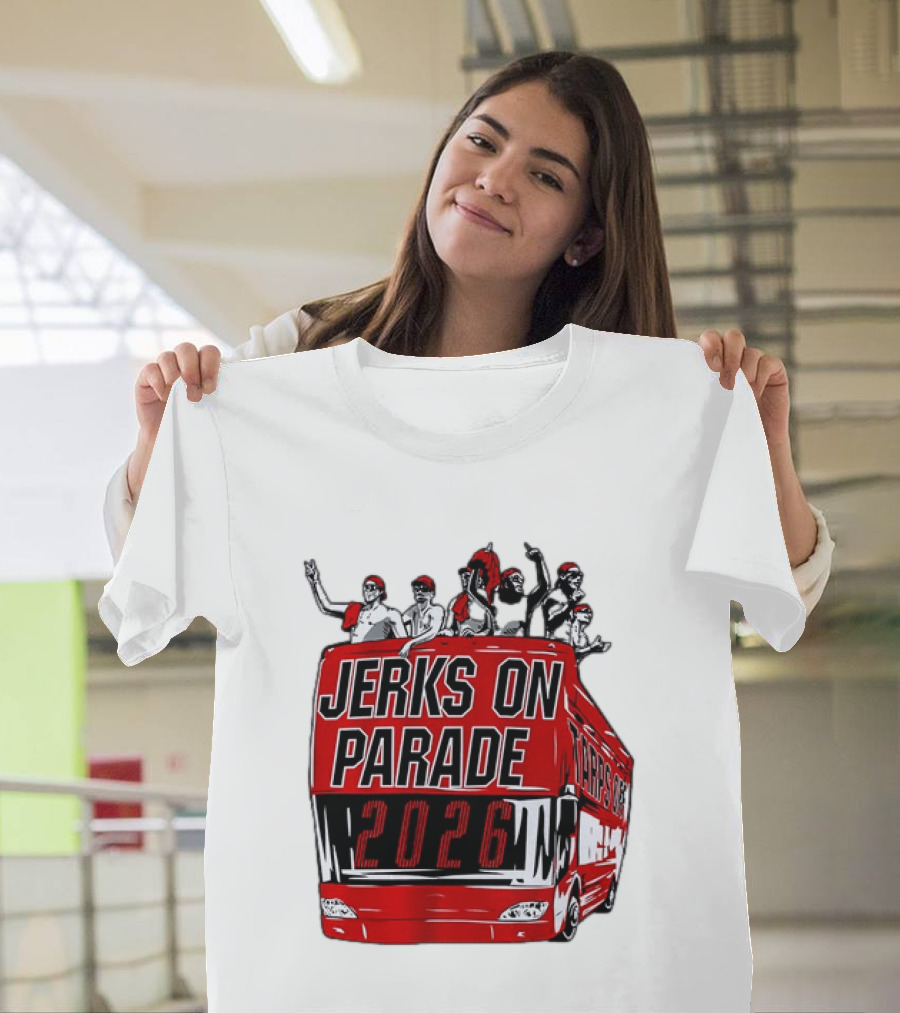 Jerks On Parade 2026 Carolina Hurricanes NHL Bus Fan Celebration T-Shirt