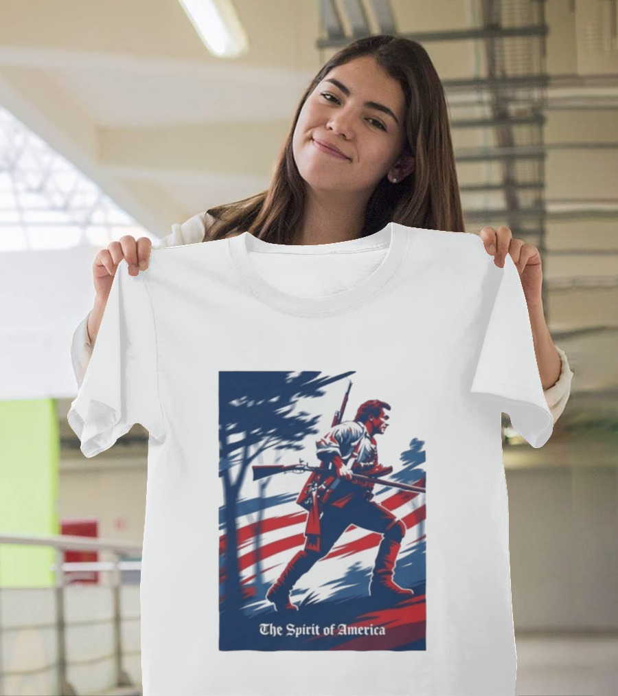 The Spirit Of America Benjamin Martin The Patriot Revolutionary T-Shirt