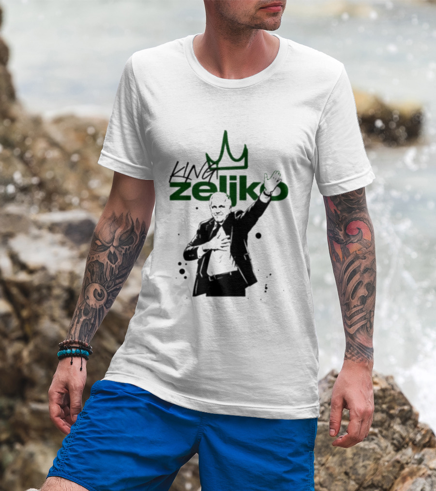 King Zeliko Regal Gesture With Crown T-Shirt