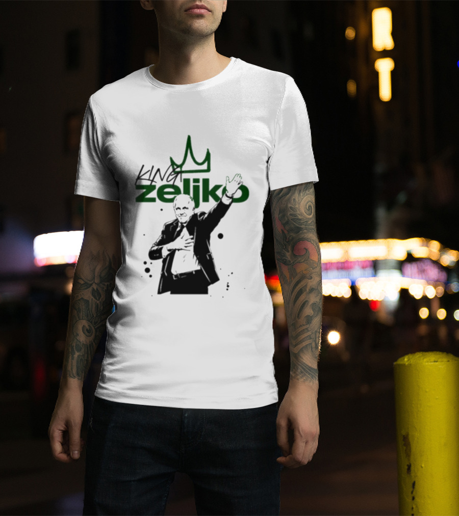 King Zeliko Regal Gesture With Crown T-Shirt