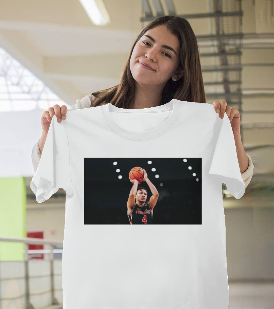 Kingston Flemings A Letter To NBA GMS Houston Basketball Player With Ball T-Shirt