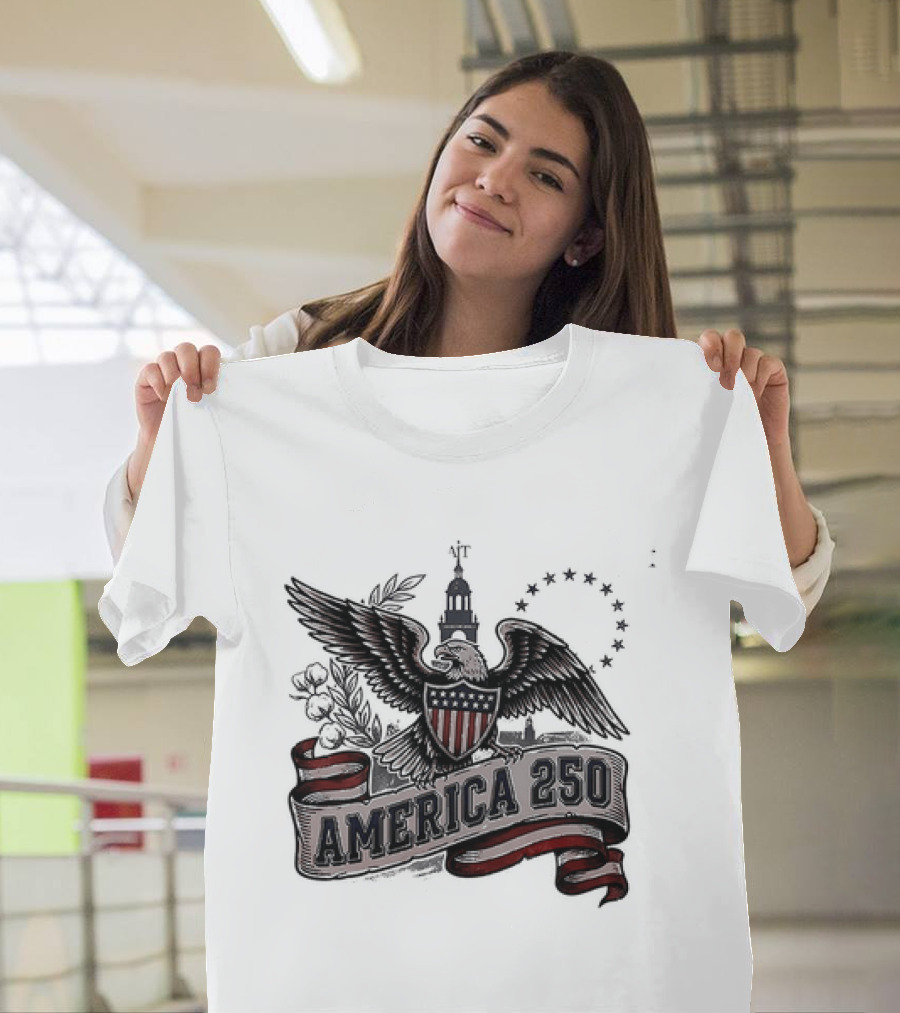 United States Eagle America 250 Est 1776 2026 Give Me Liberty Or Give Me Death T-Shirt
