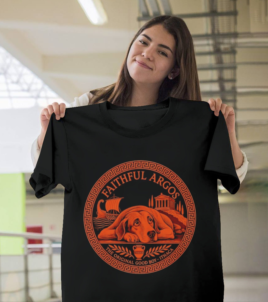 Faithful Argos The Original Good Boy Odyssey Homer Ithaca T-Shirt