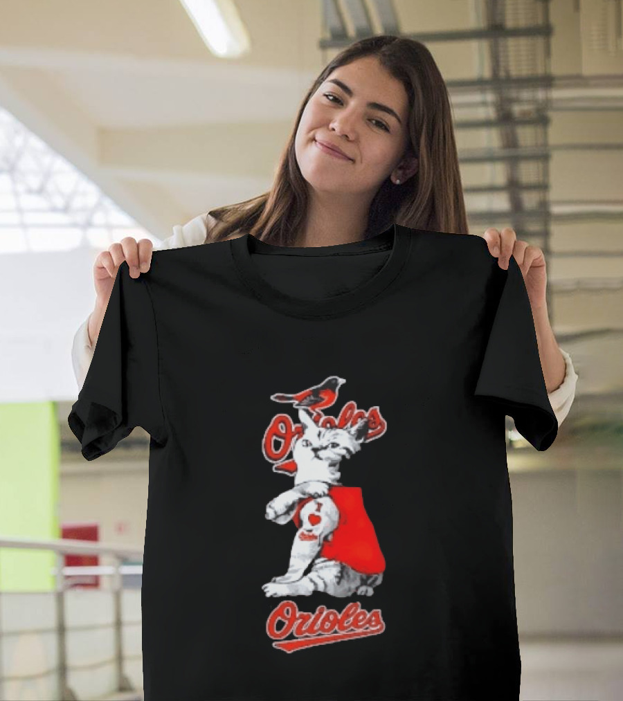 Orioles Cat Baltimore Baseball Orioles T-Shirt