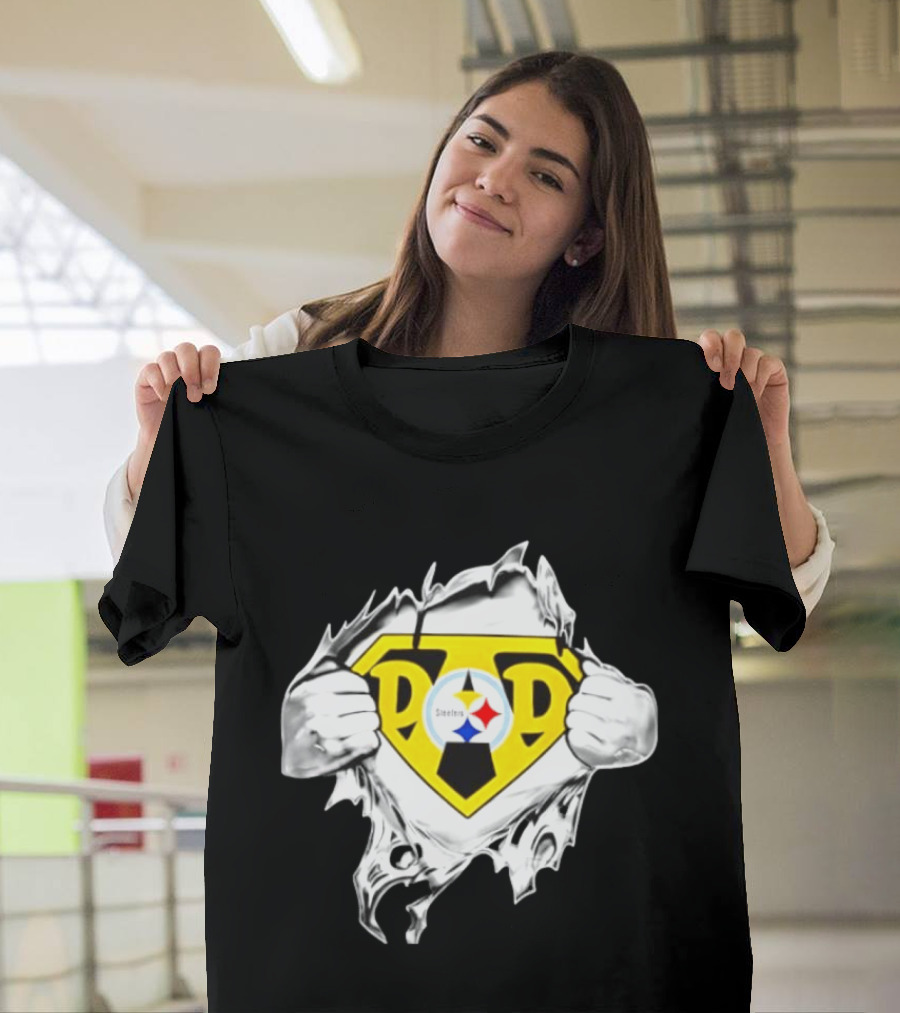 Pittsburgh Steelers Super Dad Father's Day Fan T-Shirt