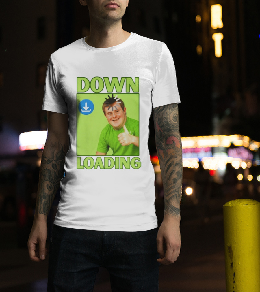DOWN LOADING Person Thumbs Up Download T-Shirt