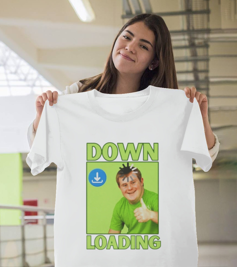 DOWN LOADING Person Thumbs Up Download T-Shirt
