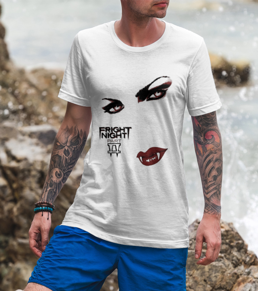 Fright Night Part 2 Vampire Eyes Fangs Horror Movie T-Shirt