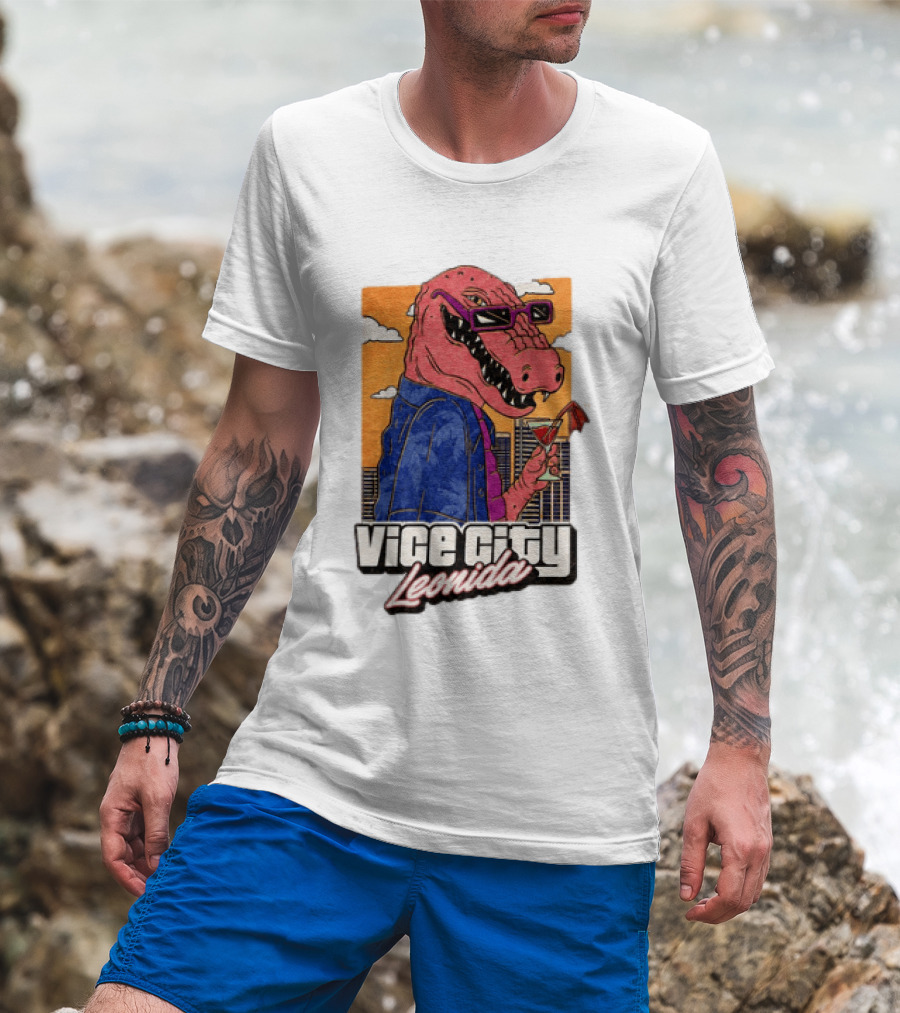 Grand Theft Auto VI GTA 6 Vice City Leonida Alligator Martini T-Shirt