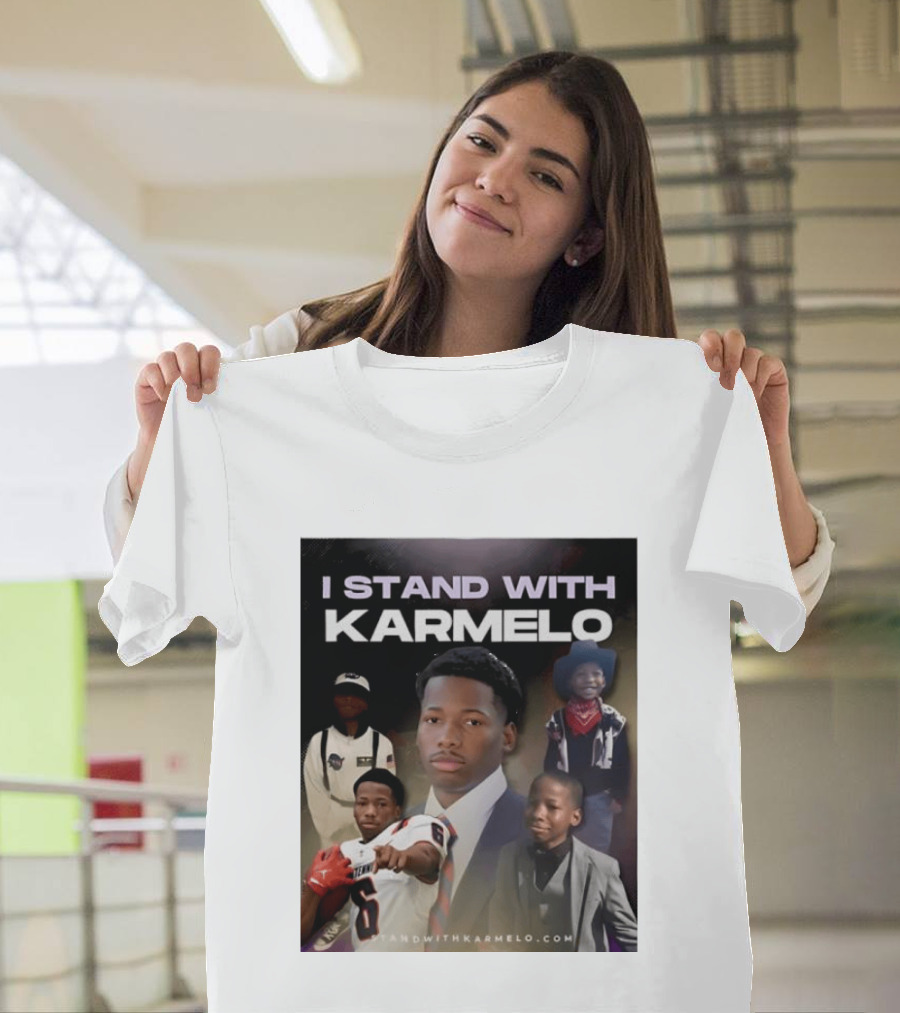 I Stand With Karmelo Football Player Memorial Standwithkarmelo T-Shirt