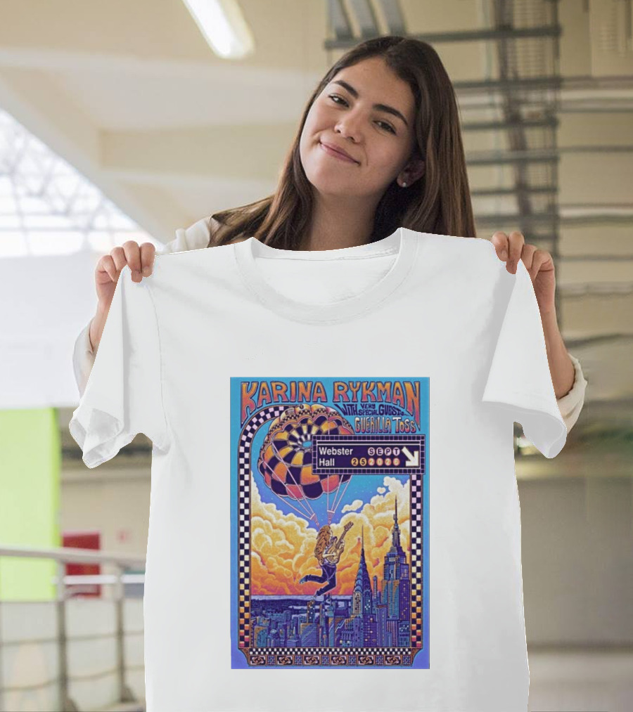 Karina Rykman Webster Hall New York 09 25 2026 Featuring Guerilla Toss Concert T-Shirt