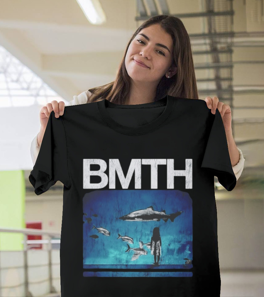 BMTH Bring Me The Horizon Ocean Scene With Sharks T-Shirt