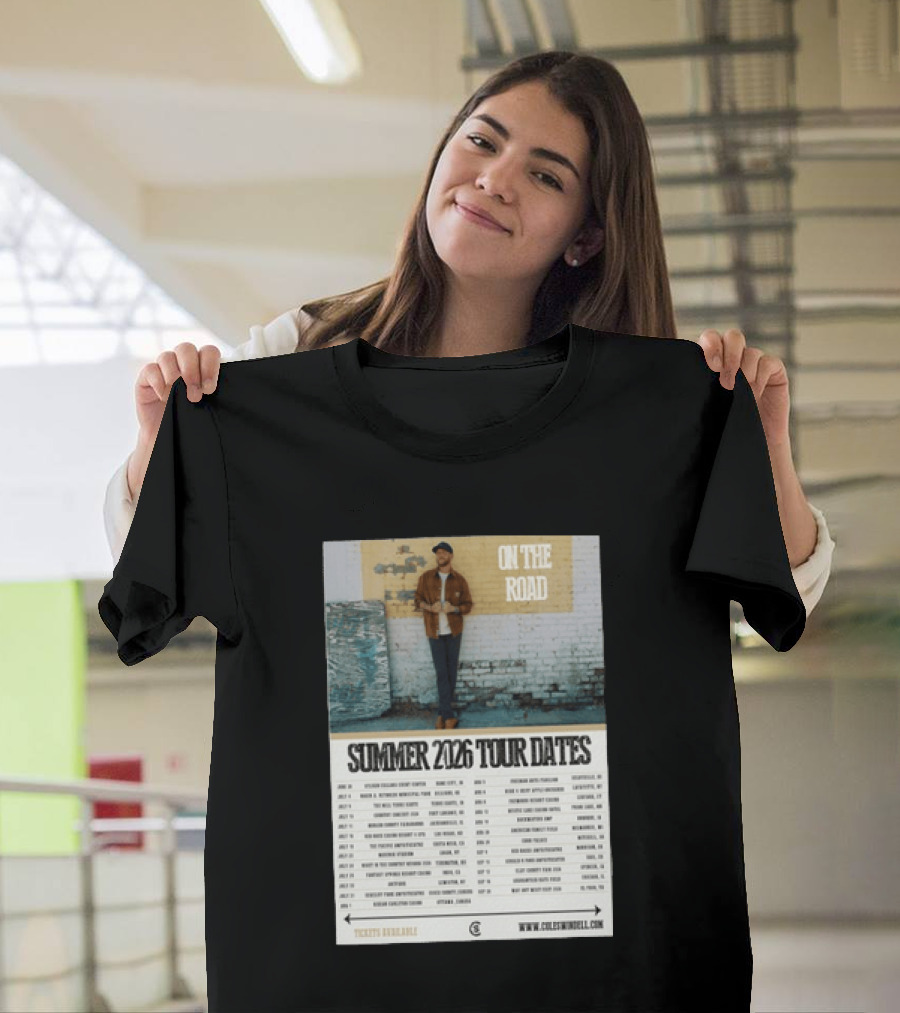 Cole Swindell On The Road Summer Tour 2026 Dates With Tickets Available T-Shirt