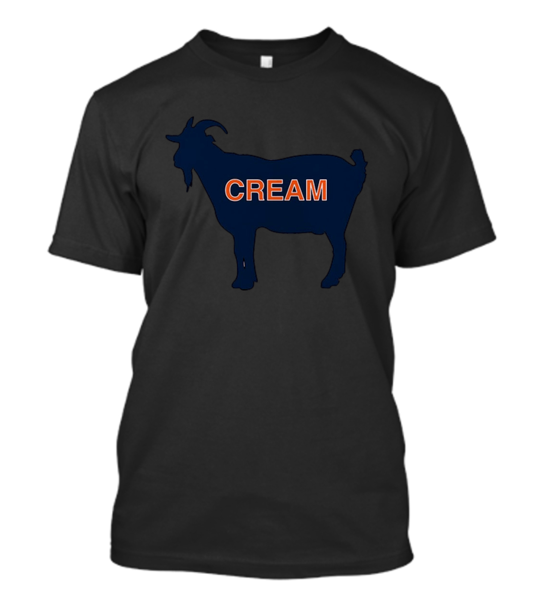 Greatest Of All Time CREAM Chicago Bears Goat T-Shirt