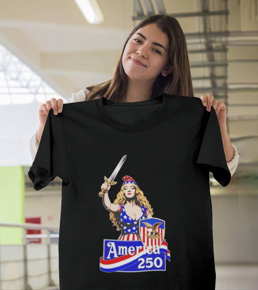 America 250 Strong Woman 4th Of July T-Shirt