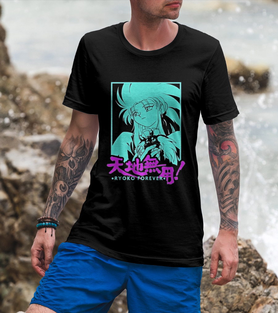 Tenchi Muyo Ryoko Forever Anime Character Illustration Gaming T-Shirt
