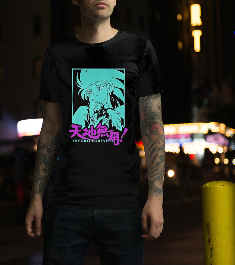 Tenchi Muyo Ryoko Forever Anime Character Illustration Gaming T-Shirt