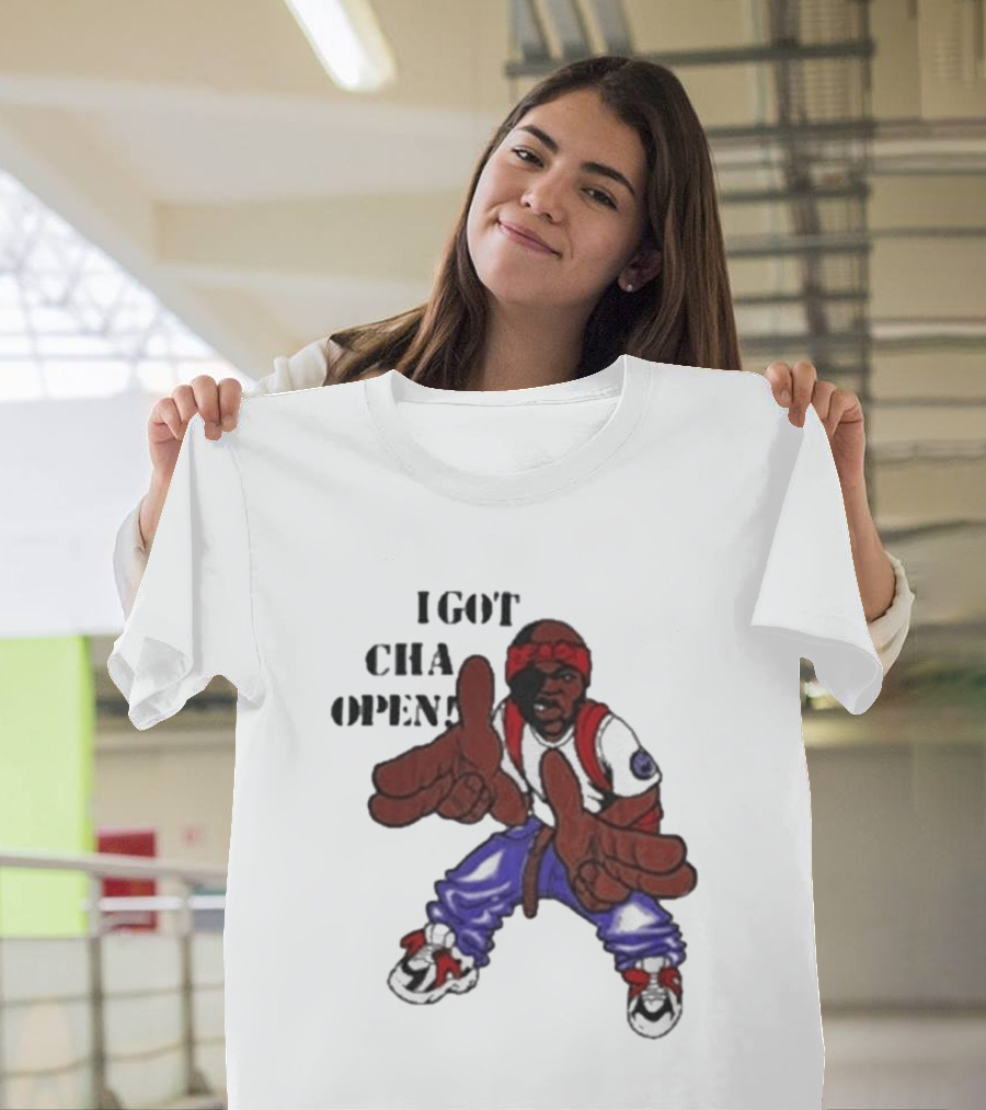 I Got Cha Opin Cartoon Character Graphic Hip Hop T-Shirt
