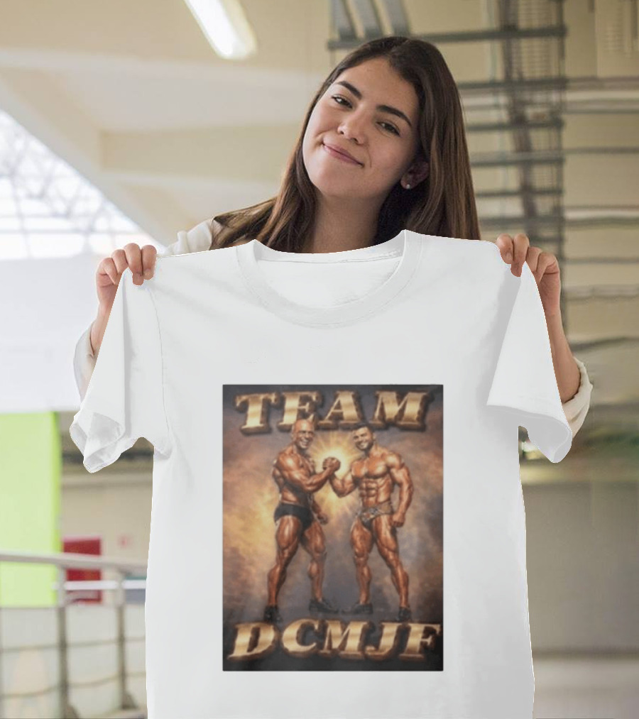 TEAM DCMJF Bodybuilders Flexing Muscles Together T-Shirt
