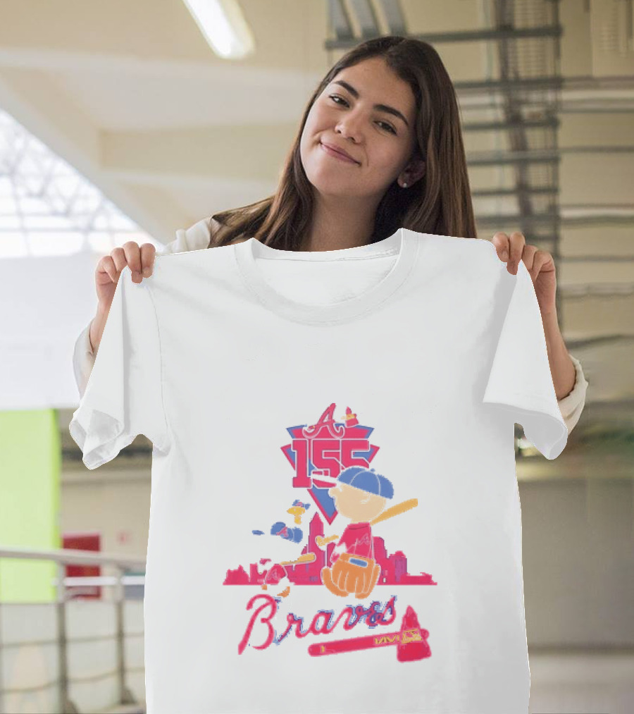 155th Anniversary Atlanta Braves Charlie Brown Snoopy 1871 2026 T-Shirt