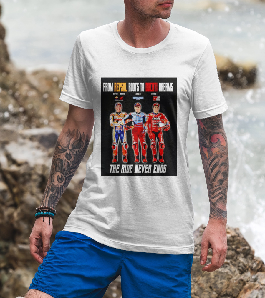 From Repsol To Ducati 2013 2025 MotoGP Journey T-Shirt