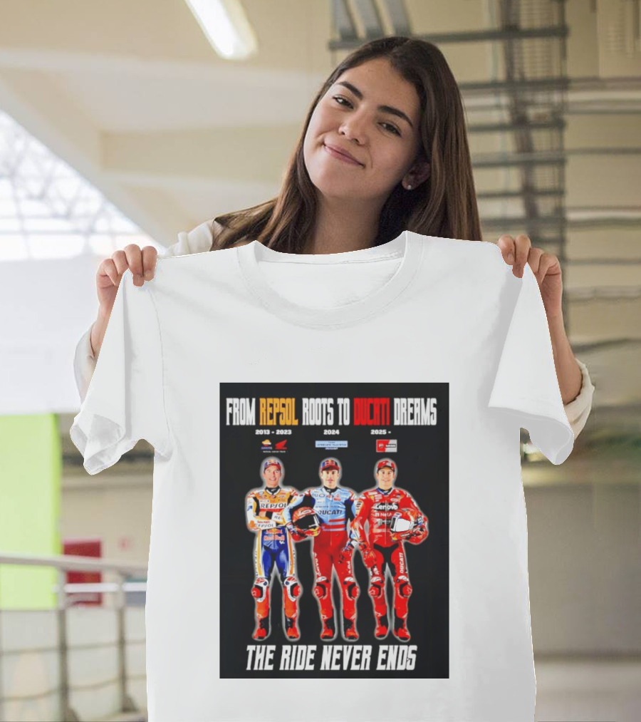 From Repsol To Ducati 2013 2025 MotoGP Journey T-Shirt