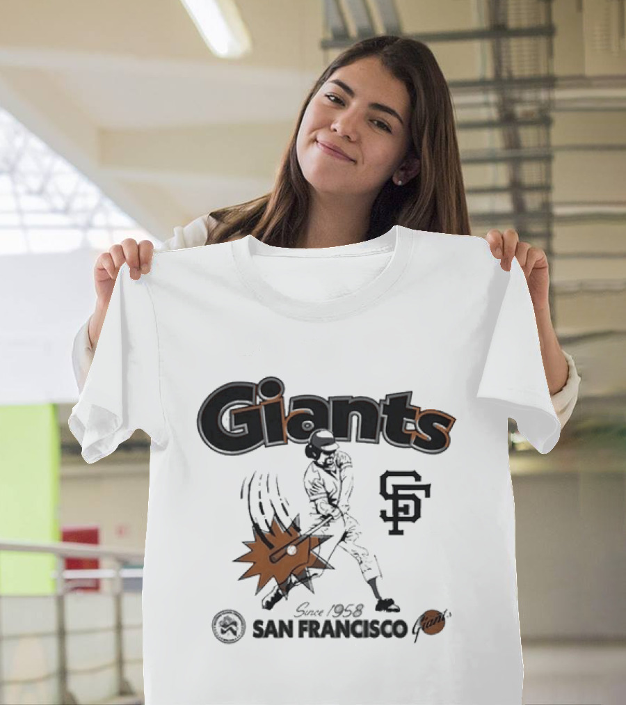 San Francisco Giants Since 1958 National League Centennial Baseball Giants SF T-Shirt