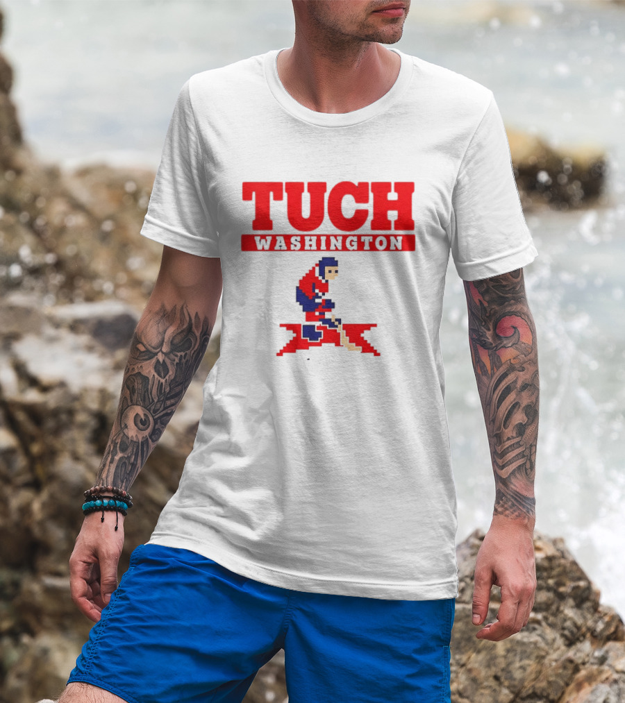 Tuch Washington 89 RW Retro Hockey Pixel T-Shirt