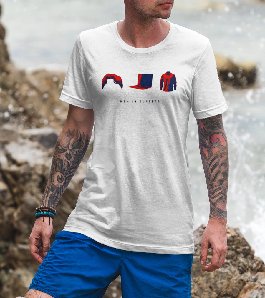 Men In Blazers Hairpiece Laptop Jacket T-Shirt