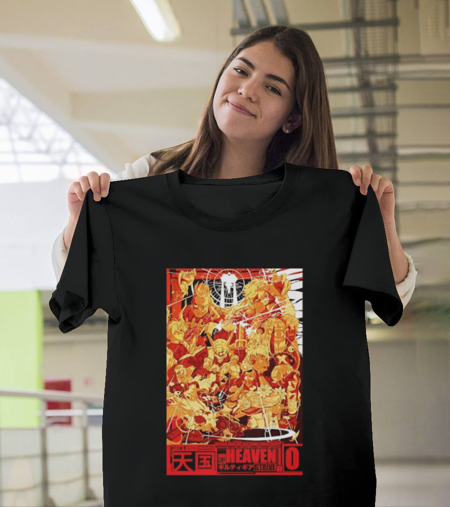 Guilty Gear Strive Characters Sol Badkai Ky Kiske May Ramlethal Heaven 10 Japanese T-Shirt