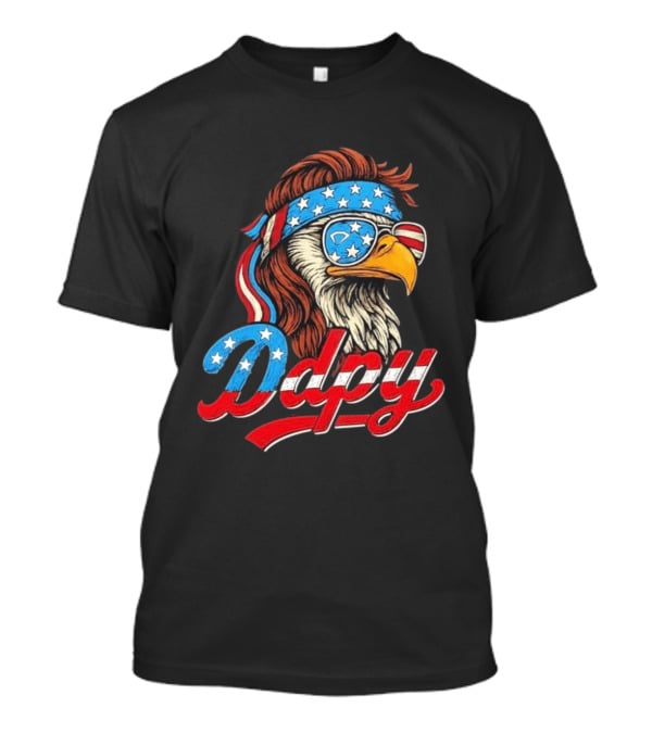 Patriotic Mullet Eagle USA Flag Bandana Ddpy Sunglasses T-Shirt