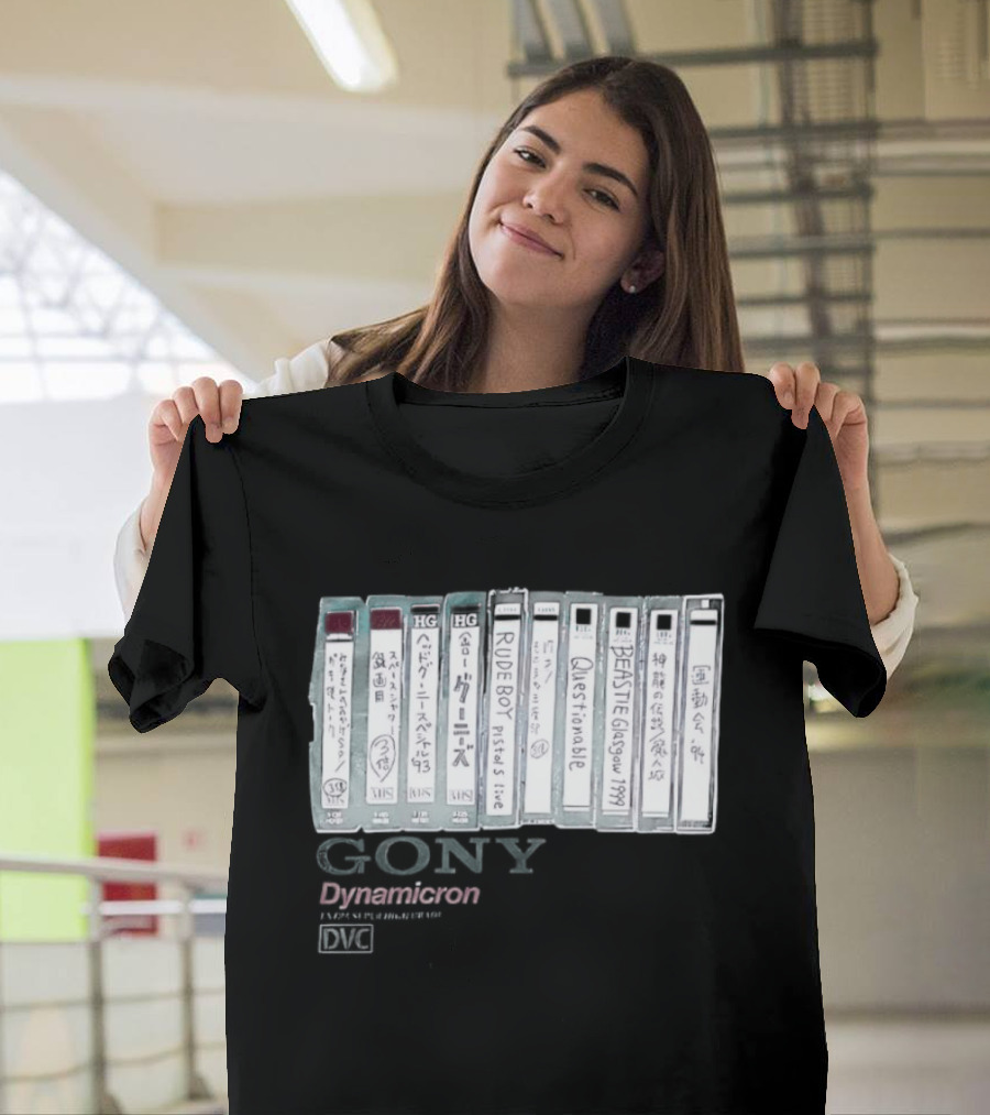 BEASTIE Glasgow 1999 Gony Dynamicron VHS Collection T-Shirt