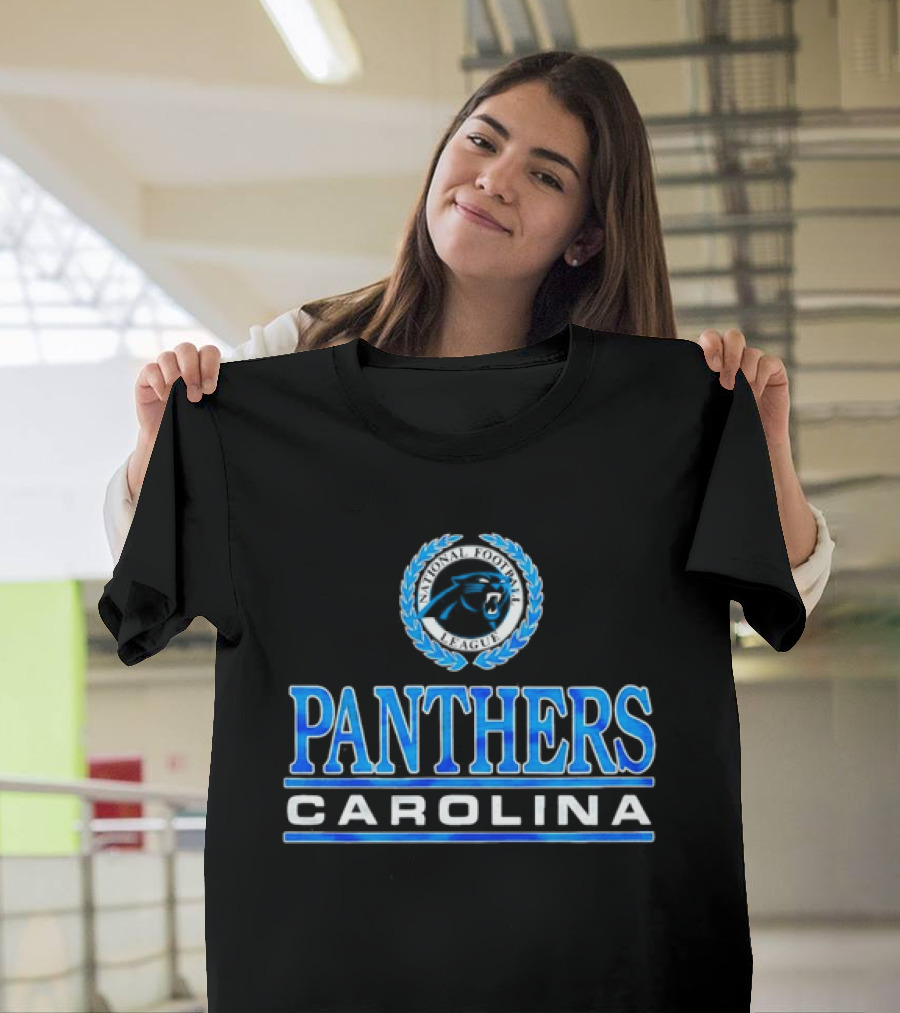 Carolina Panthers Blue Emblem Crest T-Shirt
