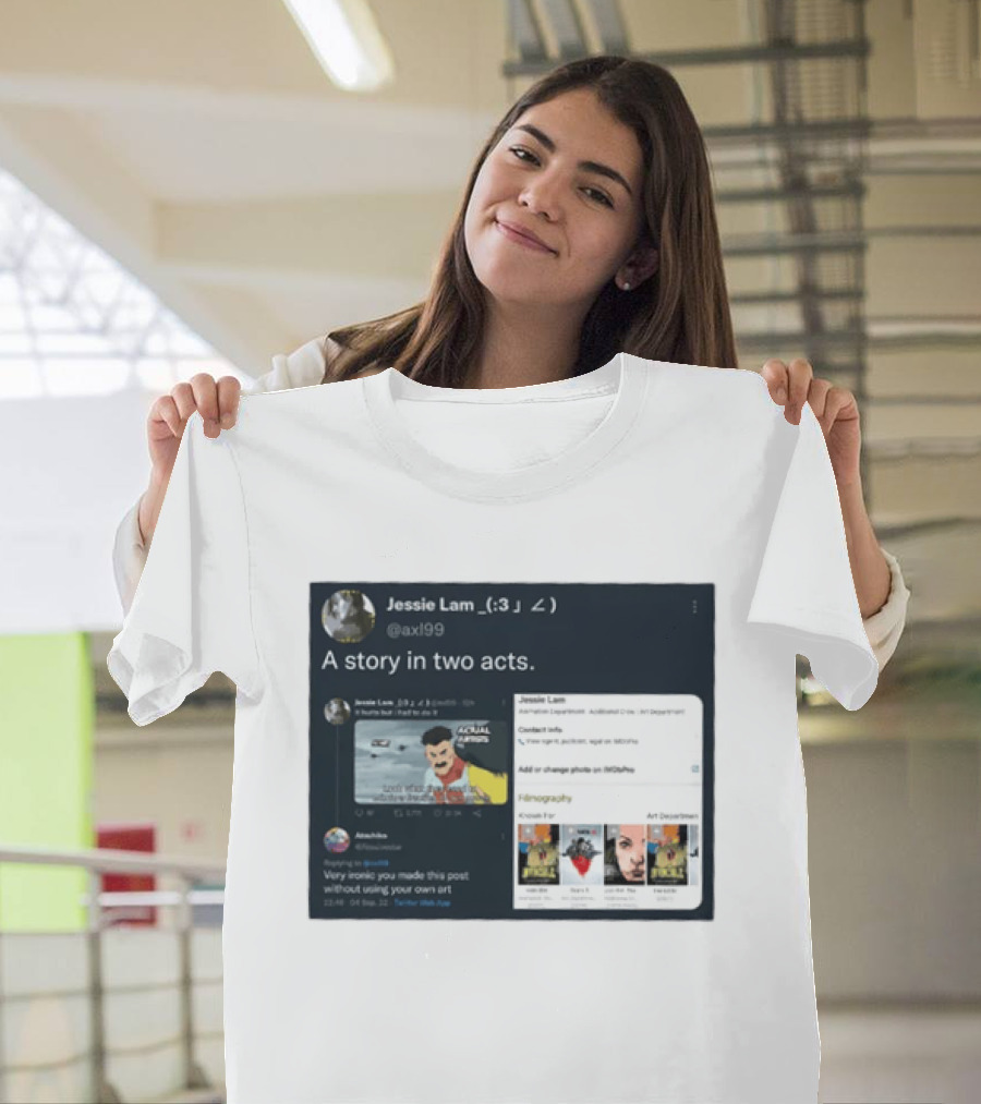 Jessie Lam A Story In Two Acts Tweet Comic Art Reference T-Shirt
