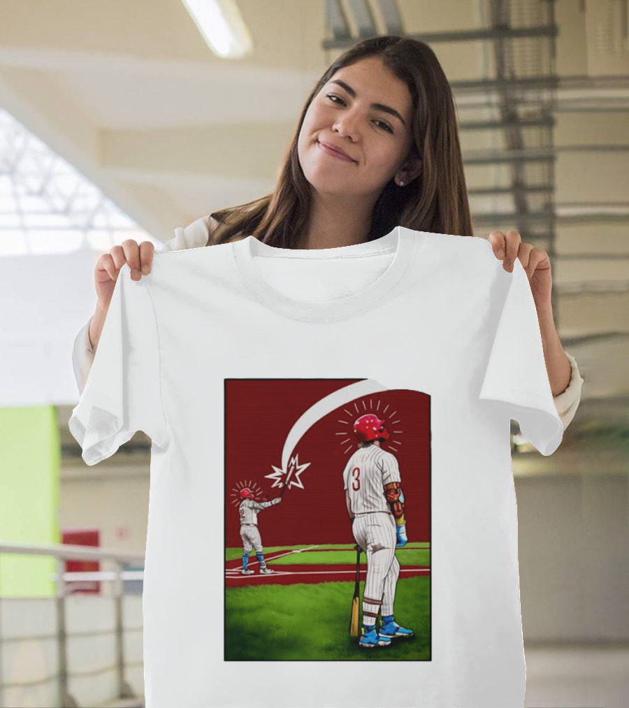 Kyle Schwarber Bryce Harper Philadelphia Phillies MLB Baseball Players T-Shirt
