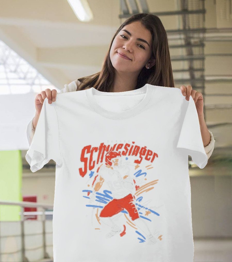 Carson Schwesinger Vibrant Cleveland Browns Scribble Football Player T-Shirt