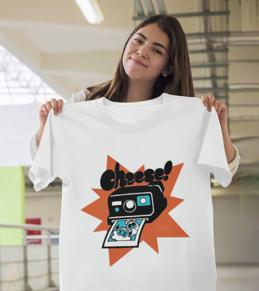 Skid And Pump Cheese Polaroid Spooky Month Camera T-Shirt