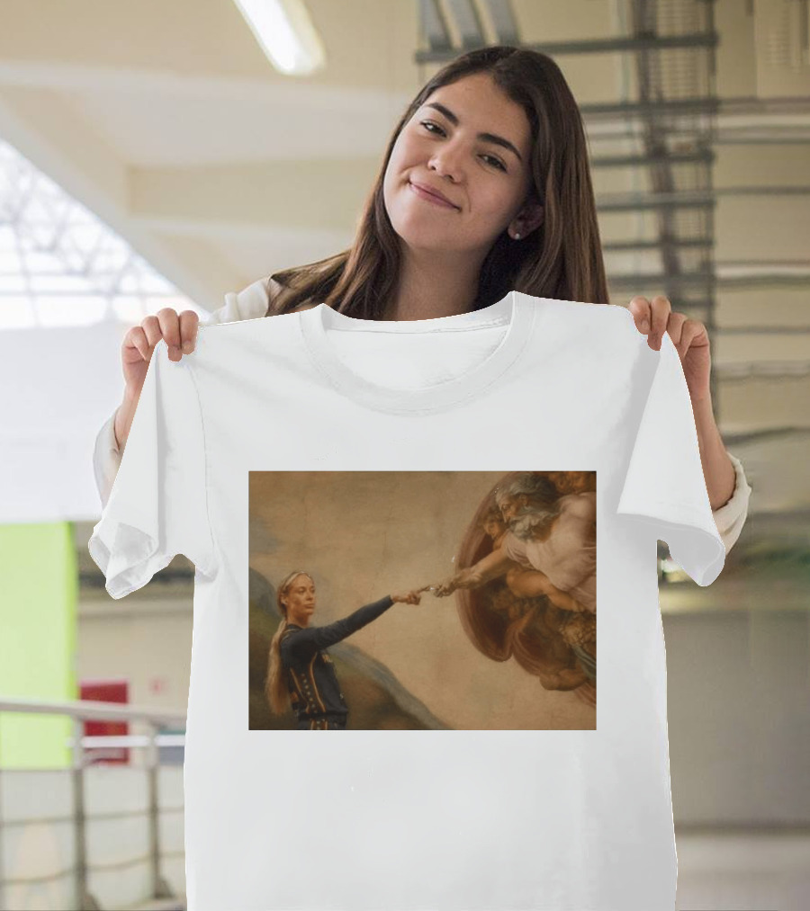 Creation Of Adam Indiana Fever Basketball Player T-Shirt