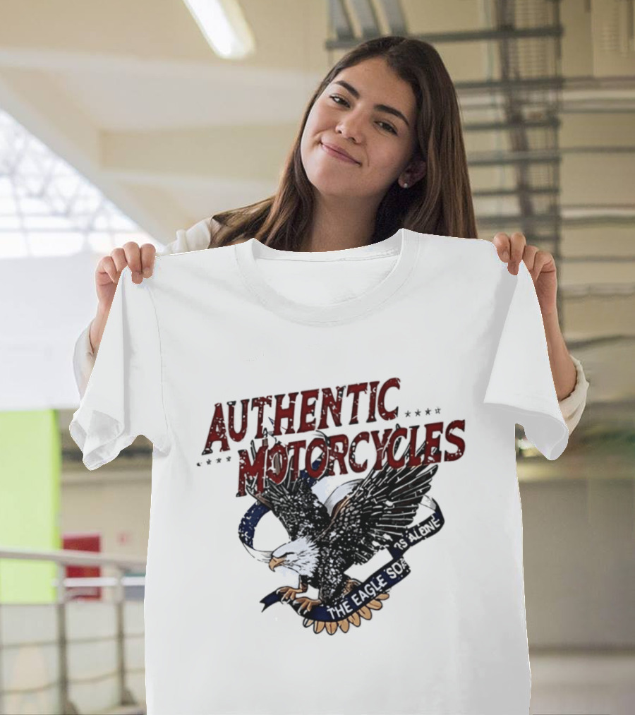 Authentic Motorcycles The Eagle Soars Alone T-Shirt