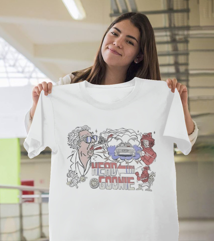 Doc Brown Marty McFly Back To The Future Head Goonie T-Shirt