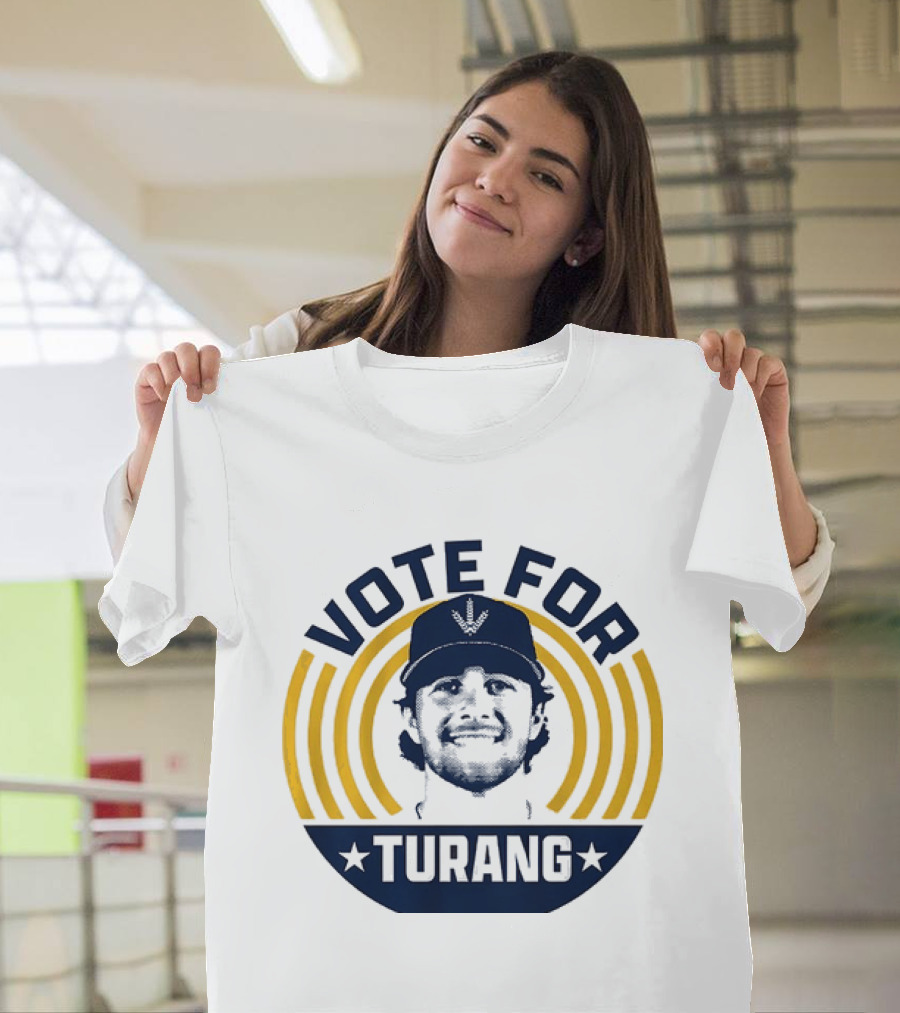Vote For Brice Turang Milwaukee Brewers Baseball MLB Player T-Shirt