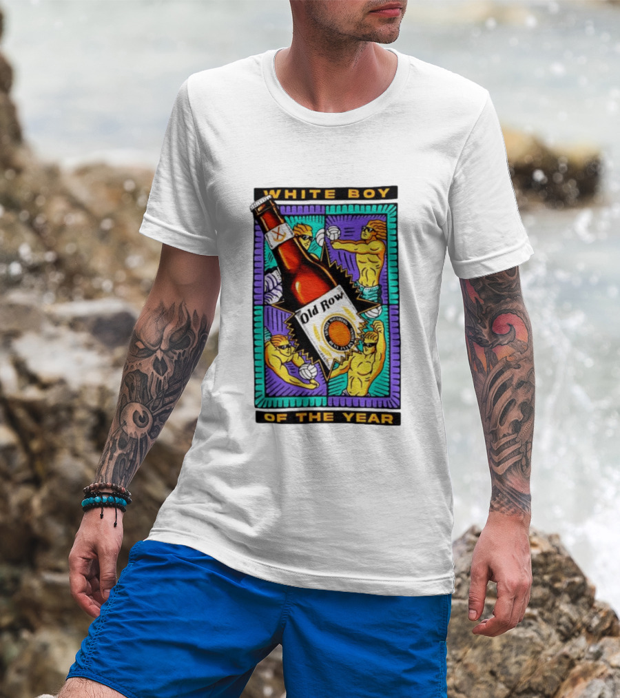 White Boy Of The Year Old Row Admit Nothing Deny Everything Volleyball T-Shirt