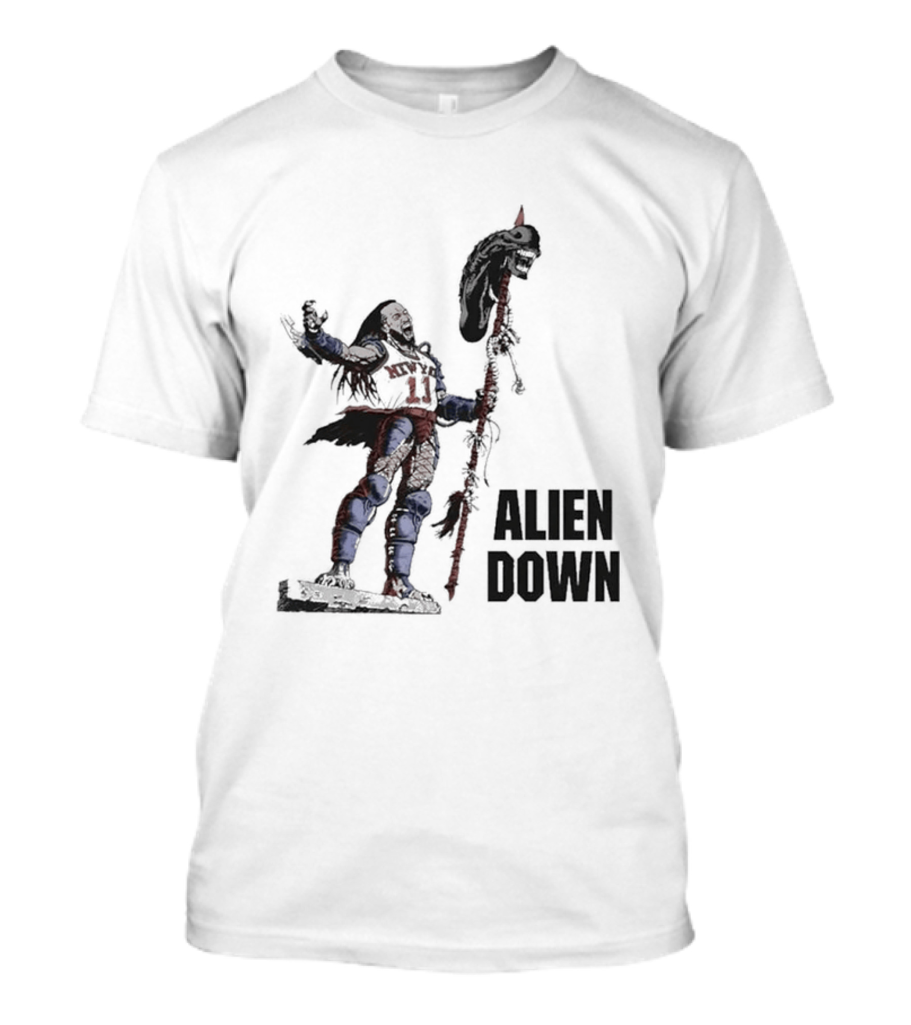 Jalen Brunson Alien Down Knicks Beat Spurs T-Shirt