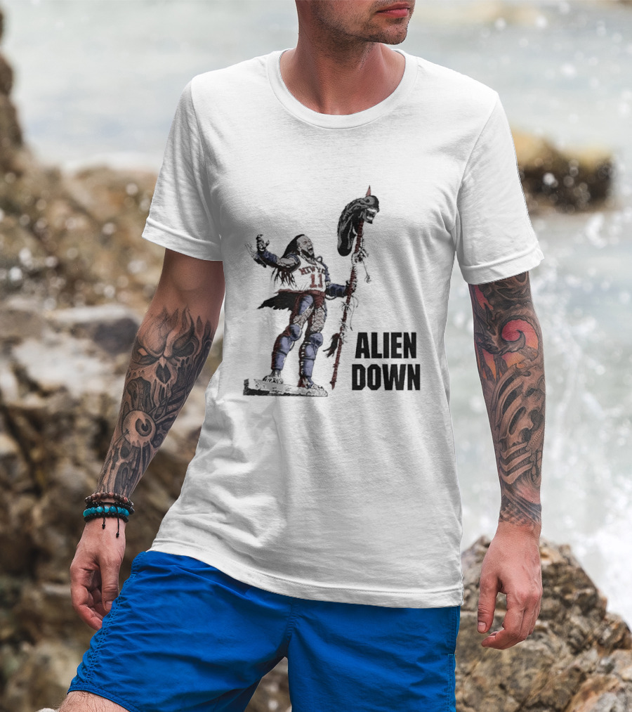 Jalen Brunson Alien Down Knicks Beat Spurs T-Shirt