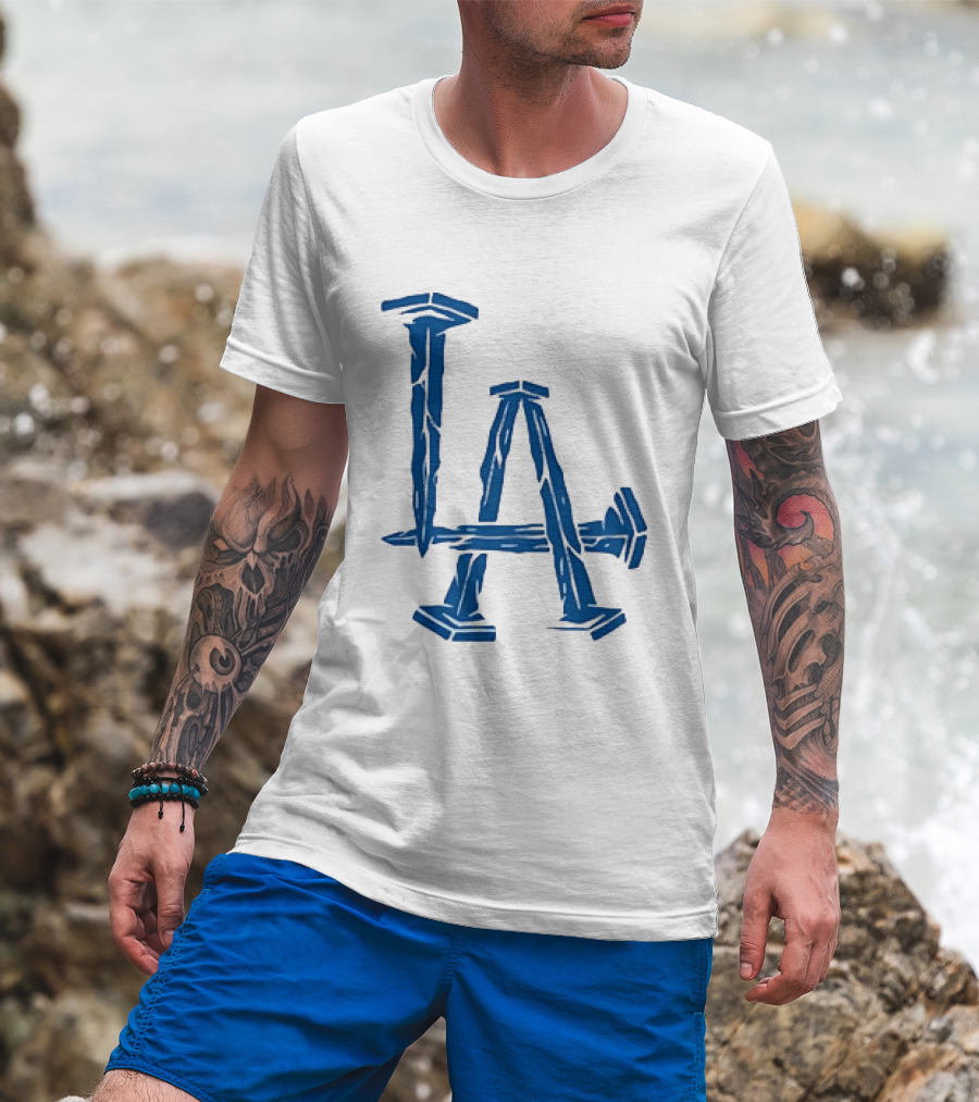 Los Angeles Dodgers LA Nails Baseball Team T-Shirt