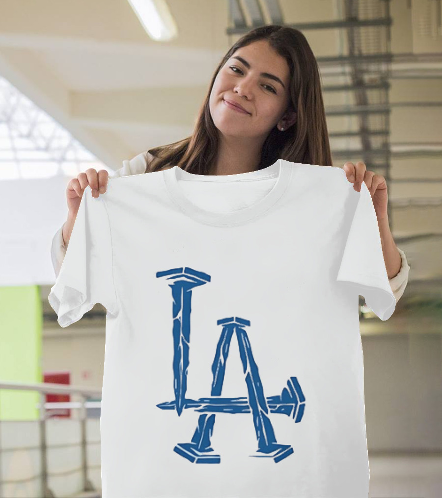 Los Angeles Dodgers LA Nails Baseball Team T-Shirt