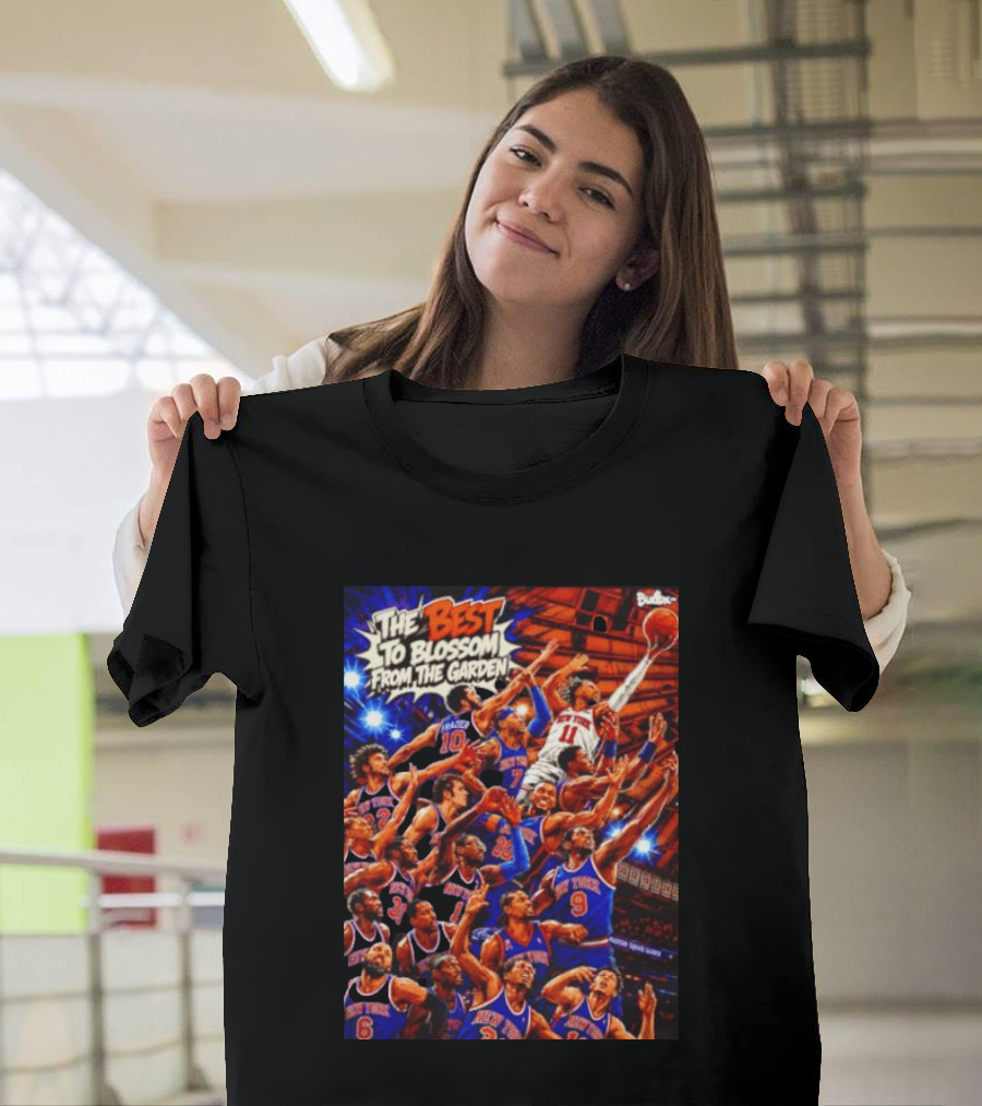 New York Knicks The Best To Blossom From The Garden Walt Frazier Carmelo Anthony Jalen Brunson T-Shirt